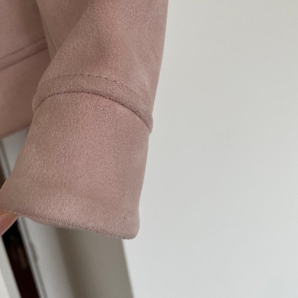 Zara pink suede bomber jacket, size S (US 4) - Picture 9 of 14